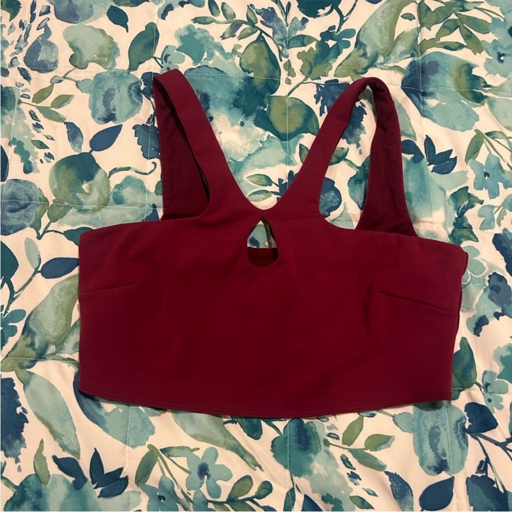 Lululemon Athletica Deep Red Crop Top